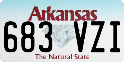 AR license plate 683VZI