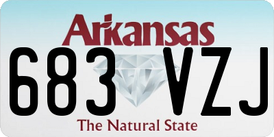 AR license plate 683VZJ