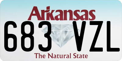 AR license plate 683VZL