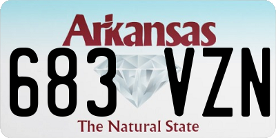 AR license plate 683VZN