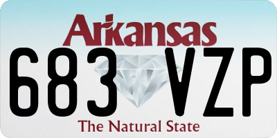 AR license plate 683VZP