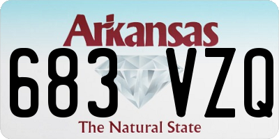 AR license plate 683VZQ