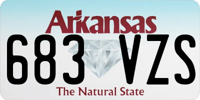 AR license plate 683VZS