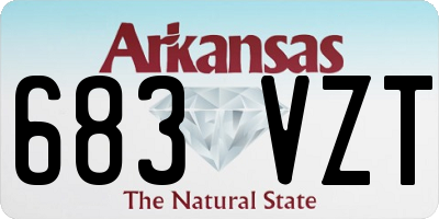 AR license plate 683VZT