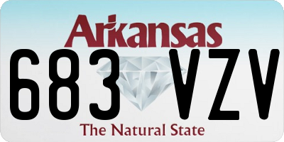 AR license plate 683VZV