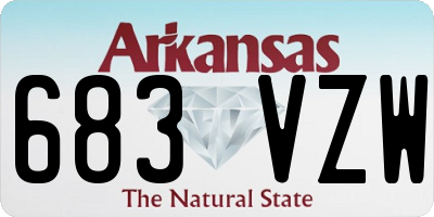 AR license plate 683VZW