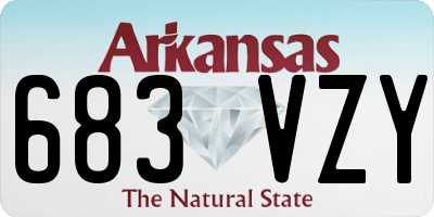AR license plate 683VZY