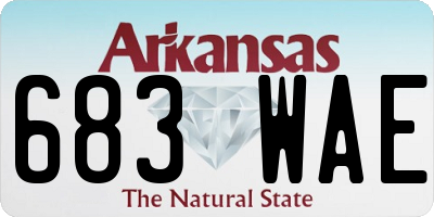 AR license plate 683WAE