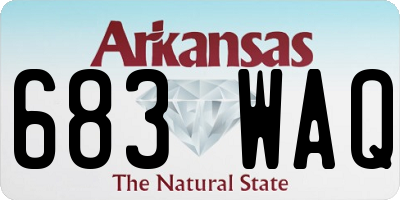 AR license plate 683WAQ