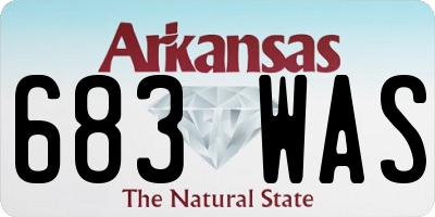 AR license plate 683WAS
