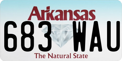 AR license plate 683WAU