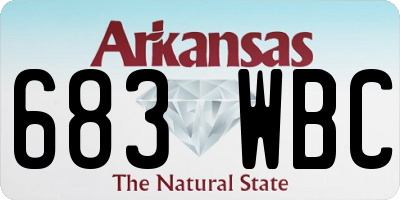 AR license plate 683WBC