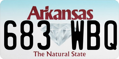 AR license plate 683WBQ