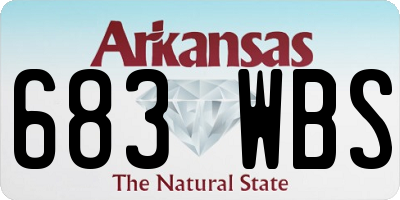 AR license plate 683WBS