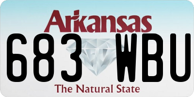 AR license plate 683WBU