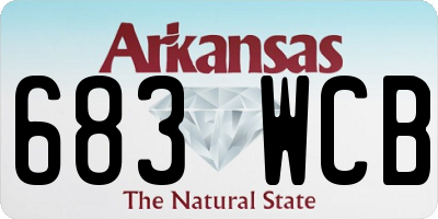 AR license plate 683WCB