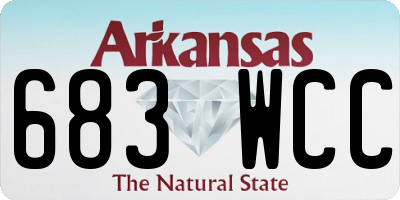 AR license plate 683WCC
