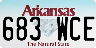 AR license plate 683WCE