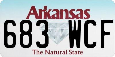 AR license plate 683WCF