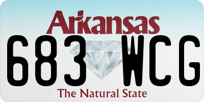 AR license plate 683WCG