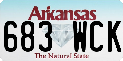 AR license plate 683WCK