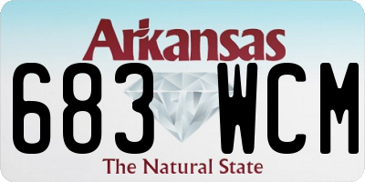 AR license plate 683WCM