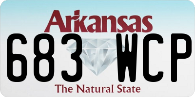 AR license plate 683WCP