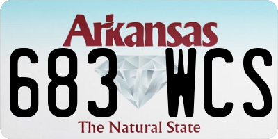 AR license plate 683WCS