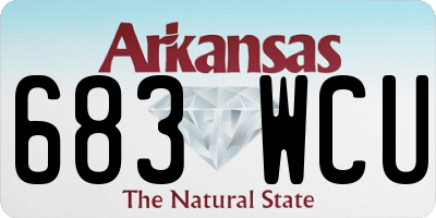 AR license plate 683WCU