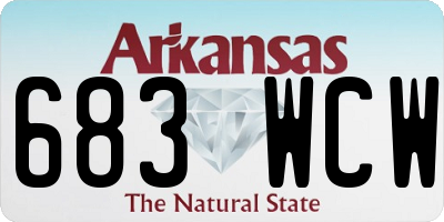 AR license plate 683WCW