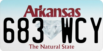 AR license plate 683WCY