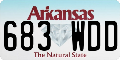 AR license plate 683WDD