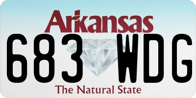 AR license plate 683WDG