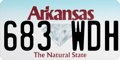 AR license plate 683WDH