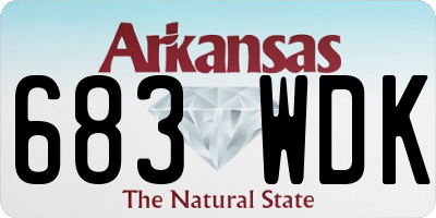 AR license plate 683WDK