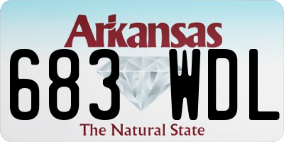 AR license plate 683WDL