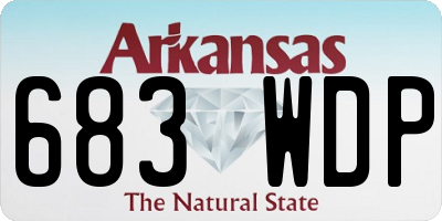 AR license plate 683WDP