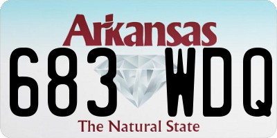 AR license plate 683WDQ