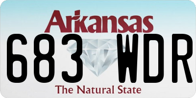 AR license plate 683WDR