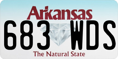 AR license plate 683WDS