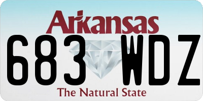 AR license plate 683WDZ