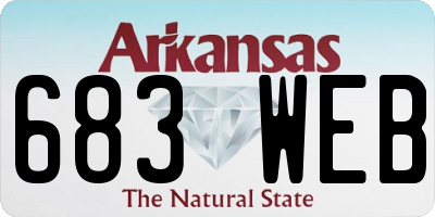 AR license plate 683WEB