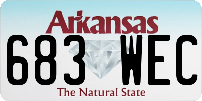 AR license plate 683WEC