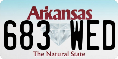 AR license plate 683WED
