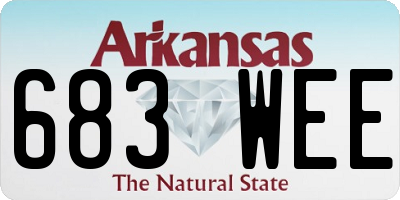 AR license plate 683WEE