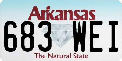AR license plate 683WEI