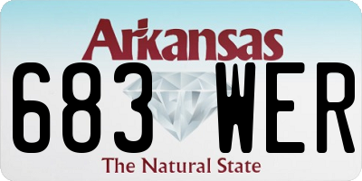AR license plate 683WER