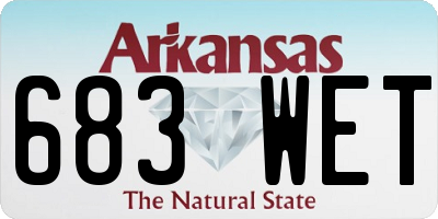 AR license plate 683WET
