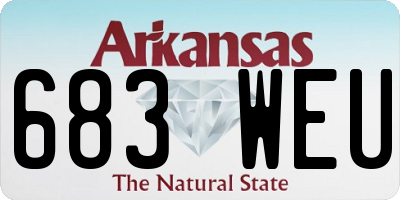 AR license plate 683WEU