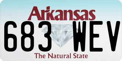 AR license plate 683WEV